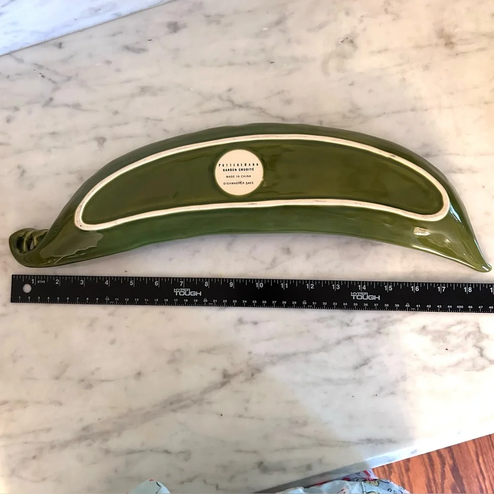 Pottery Barn garden crudité serving dish.
